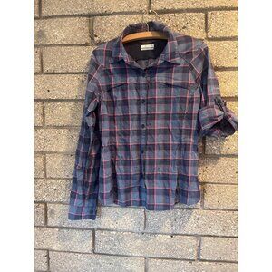 Columbia Omni Shade Plaid Adventure Shirt Woven With Wanderlust & Sun Protection